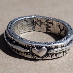 Jes MaHarry Vintage DREAM FOREVER Sterling Silver Band Ring. GORGEOUS & HTF! ❤️❤